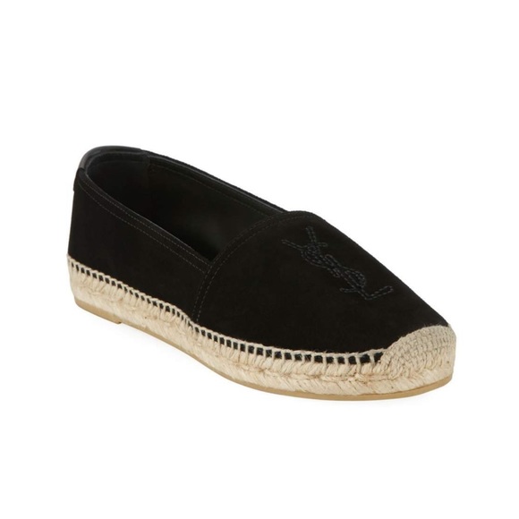 Yves Saint Laurent Shoes - YSL Suede Espadrille Flats